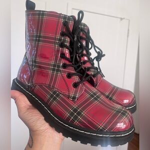 Torrid wide width plaid boots